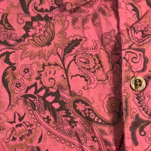 NWT Cremieux button shirt short sleeve Print Shop 100% cotton - Picture 6 of 10